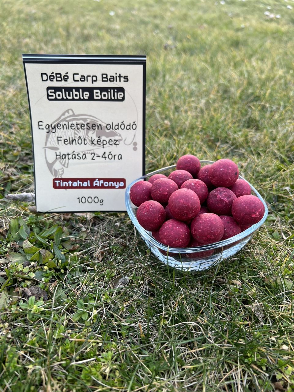 DéBé Carp Baits Soluble Boilie Tintahal - Áfonya